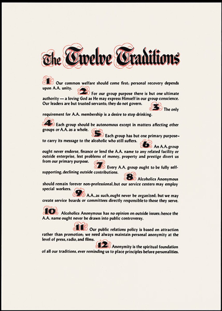 The Twelve Steps (parchment)