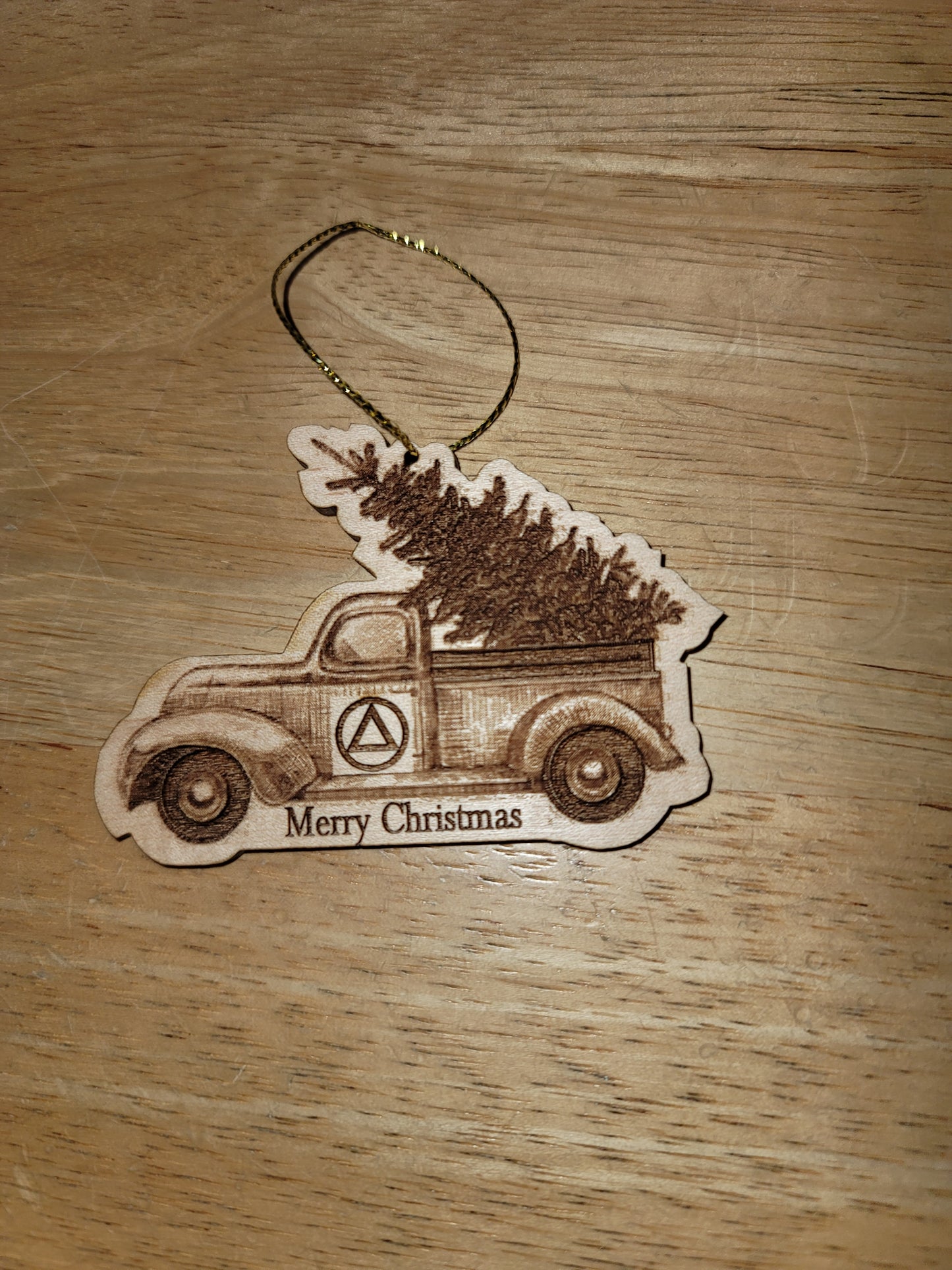 Christmas Tree Delivery Ornament (AA or NA Symbol)