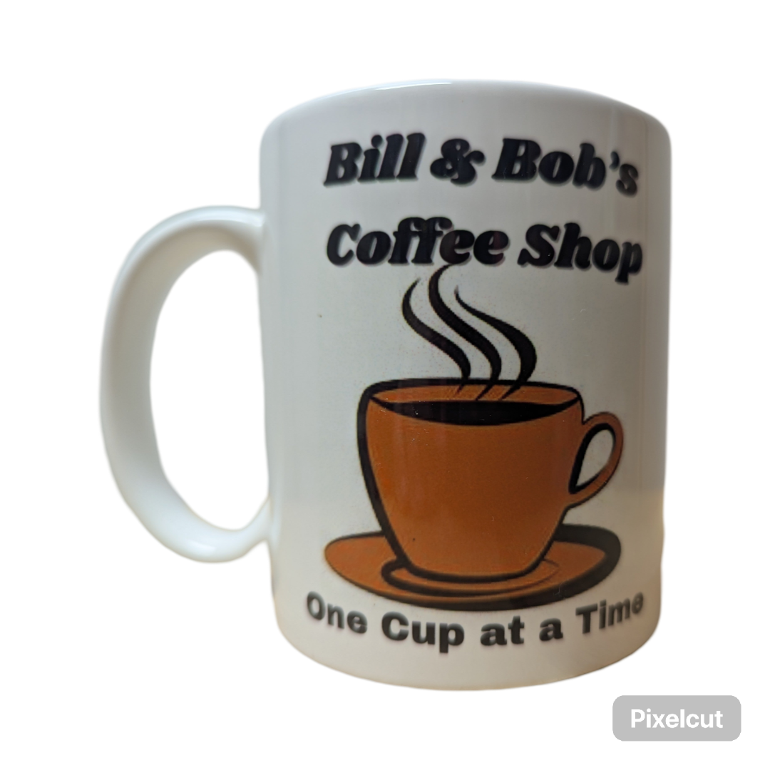 Bill & Bob Coffee Shop Mug
