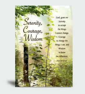 Serenity Prayer Card with Bookmark