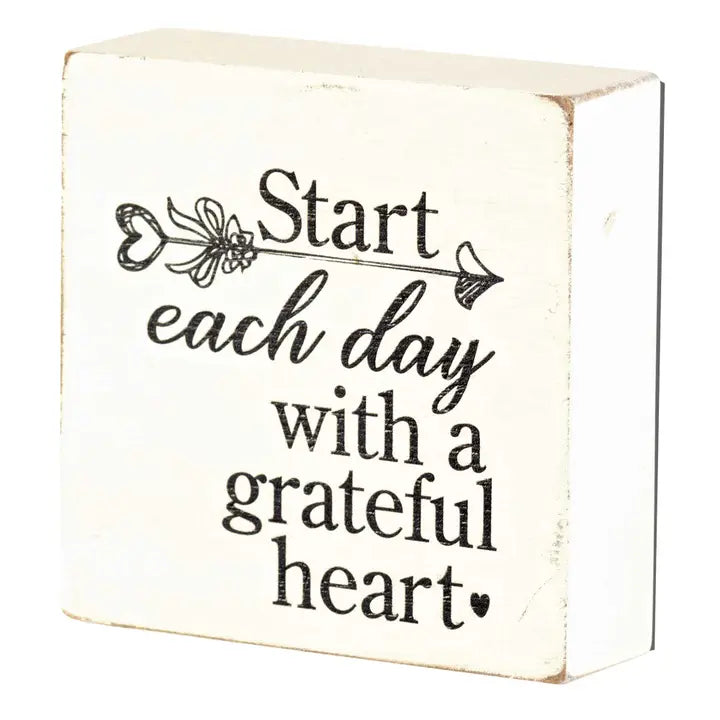 Tabletop Block Inspirational Signs