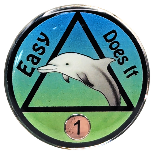 Easy Does It Dolphin Medallion (Years 1 - 50)