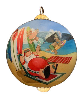 Beach Santa Ornament (AA, NA, or Non-Program Specific)