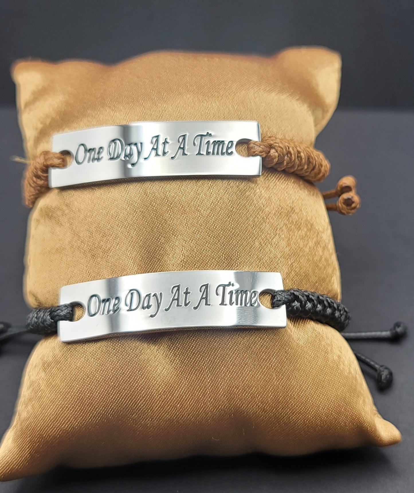 Leather Sobriety Adjustable Bracelets