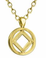 NA Gold or Silver Finish Pendant & Necklace