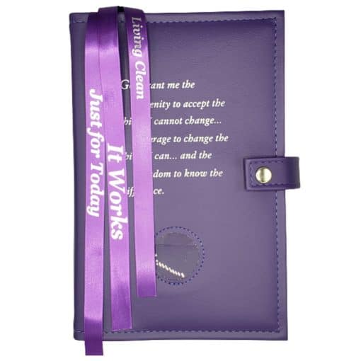 NA Triple Book Cover for Basic Text, Guiding Principles, and It Works, or Living Clean -Multiple Colors