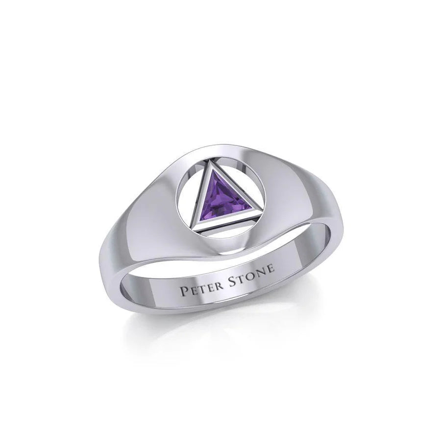 AA Amethyst Sterling Silver Ring