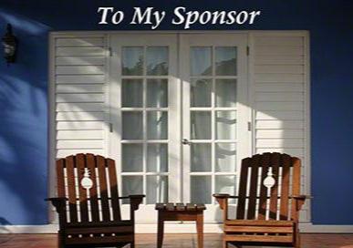 To My Sponsor