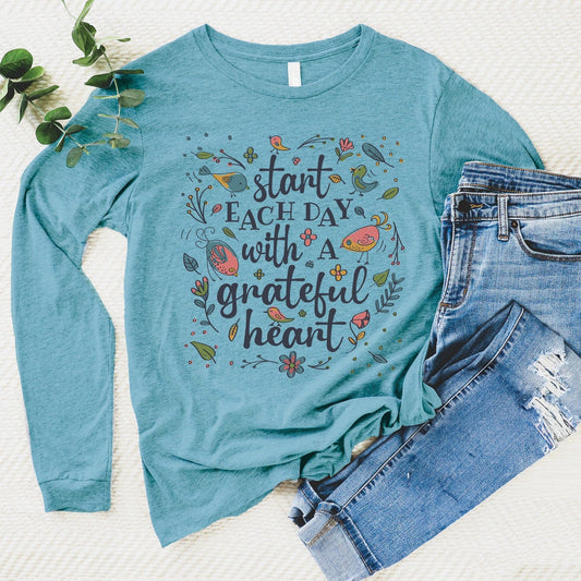 Grateful Heart Long Sleeve T-Shirt