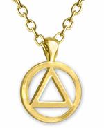 AA Gold or Silver Finish Pendant & Necklace