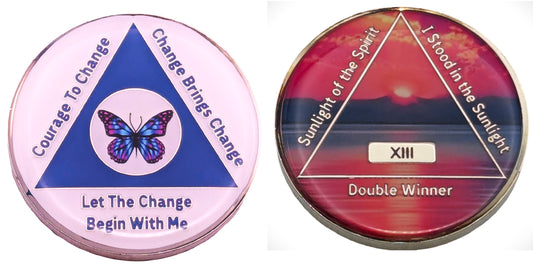 Double Winner (AA/Al-Anon) Medallion (Years 1 - 32)