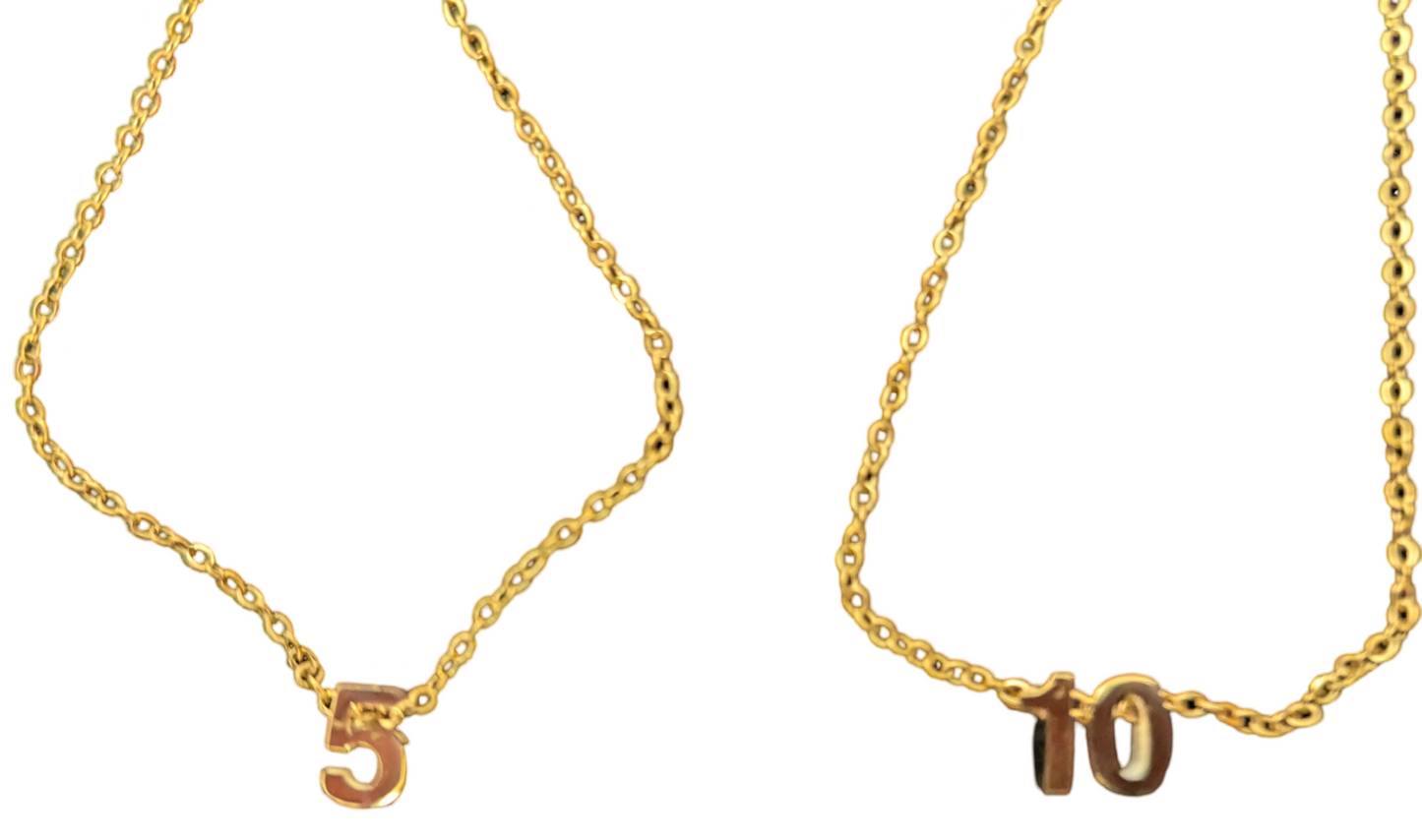 Sobriety Time Necklace (18K Gold-Plated)