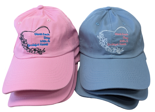 A Grateful Heart Embroidered Cap (exclusively available at Easy Does It)