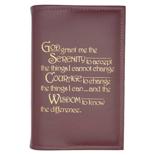 AA Single Book Cover for POCKET Big Book or 12 & 12 or 24 Hours a Day - Multiple Colors