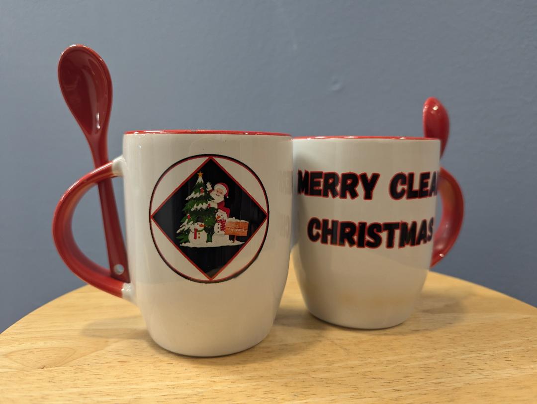 Merry Christmas Sobriety Mugs