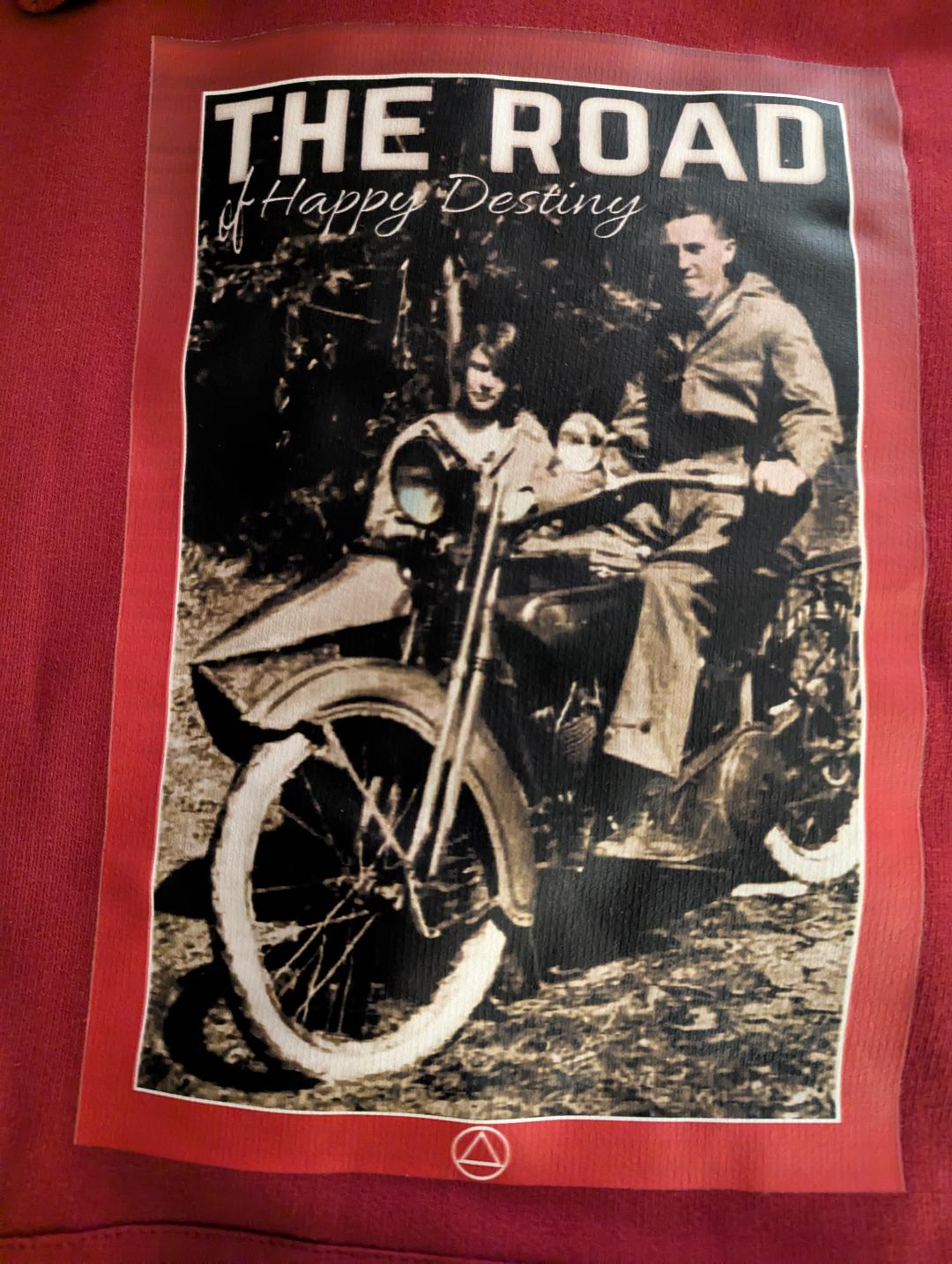 The Road of Happy Destiny Hoodie - Motorcycle/Sidecar