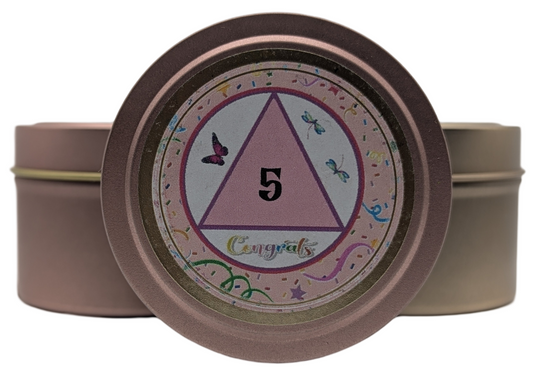 AA Numbered Sobriety Candles (4oz)