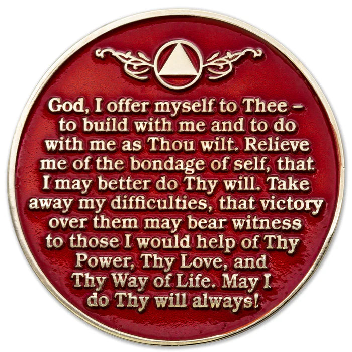 Red Twisted Tree of Life Medallion (Years 1 - 30)