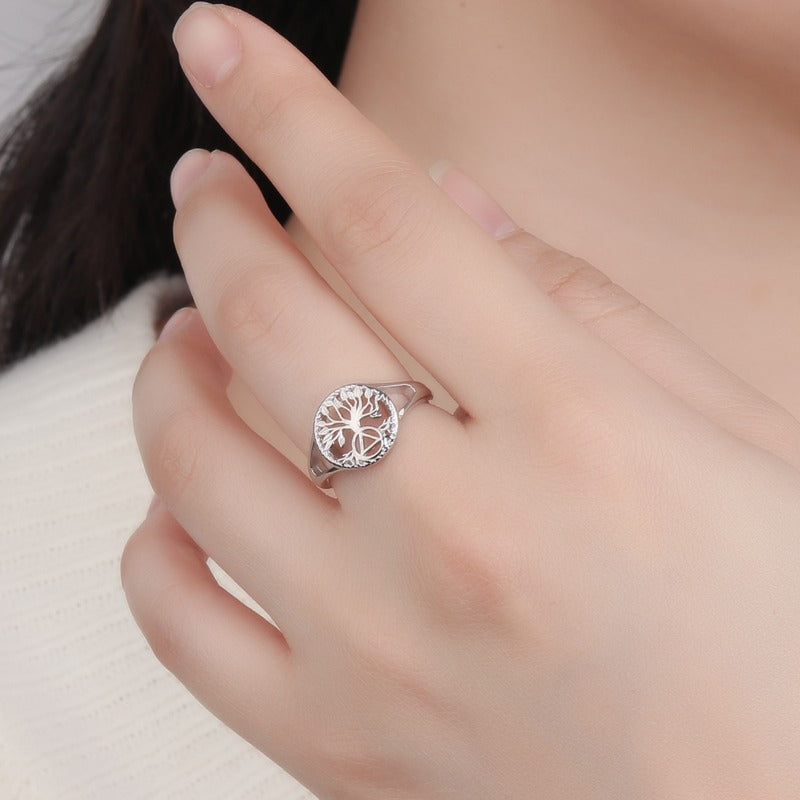 AA Tree of Life Ring (925 Sterling Silver)