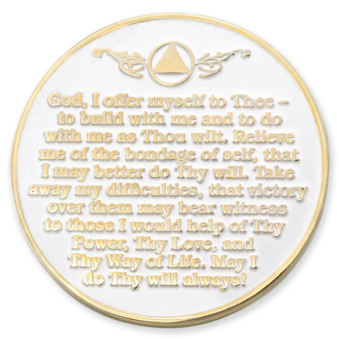 White Twisted Tree ofLife Medallion (6mo, 18mo, Years 1-50)