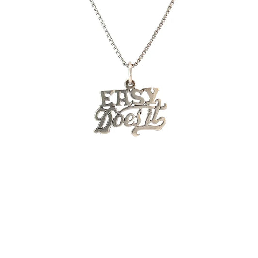 "Easy Does It"  Sterling Silver Pendant