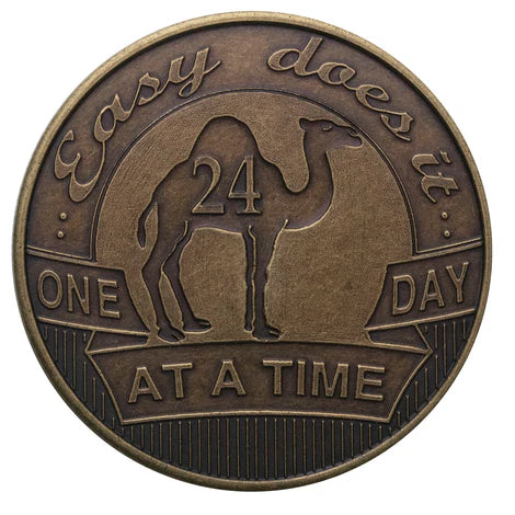 Camel - Easy Does It - One Day At A Time Bronze Coin/Medallion