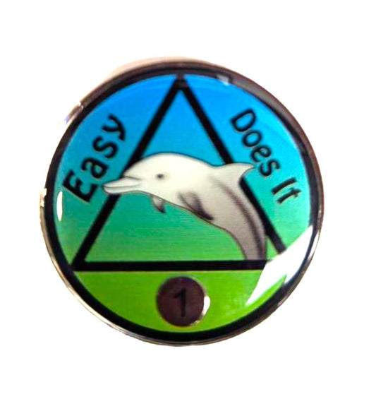 Easy Does It Dolphin Medallion (Years 1 - 50)