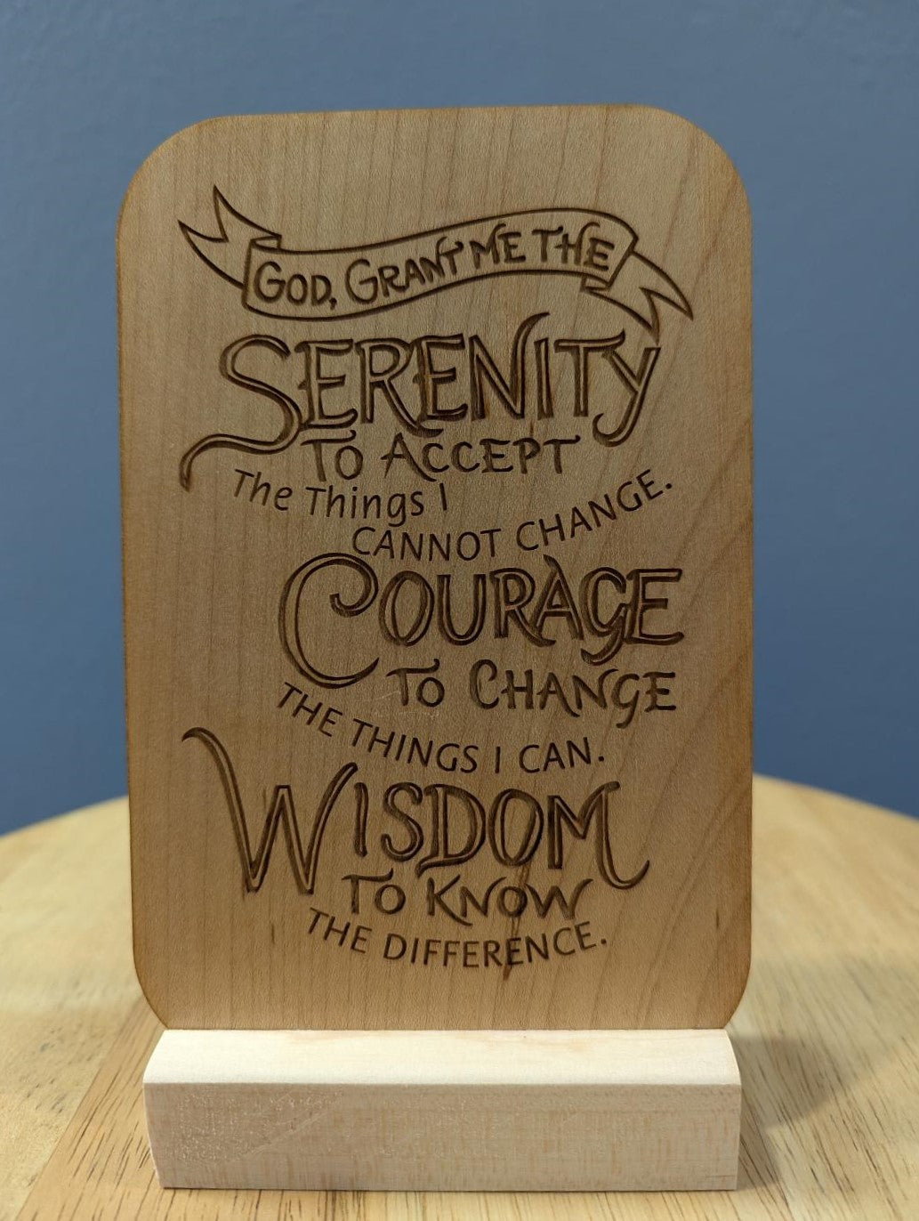 Tabletop Serenity Prayer Plaques