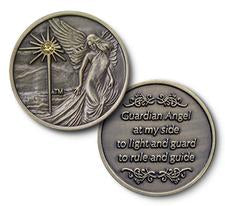 Simulated Jemstone Inspirational Medallions (Sisters in Recovery & Guardian Angels)